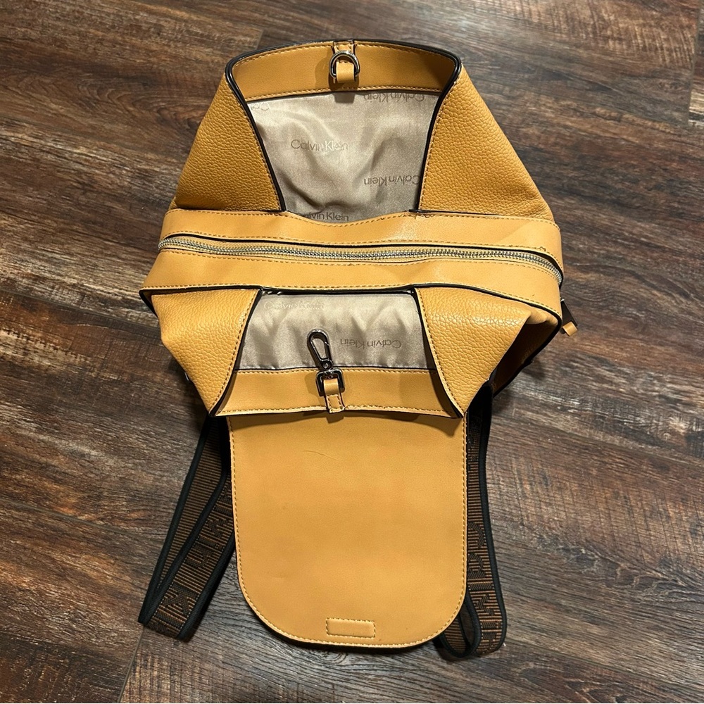 Calvin Klein Camel Backpack - Picture 2 of 8